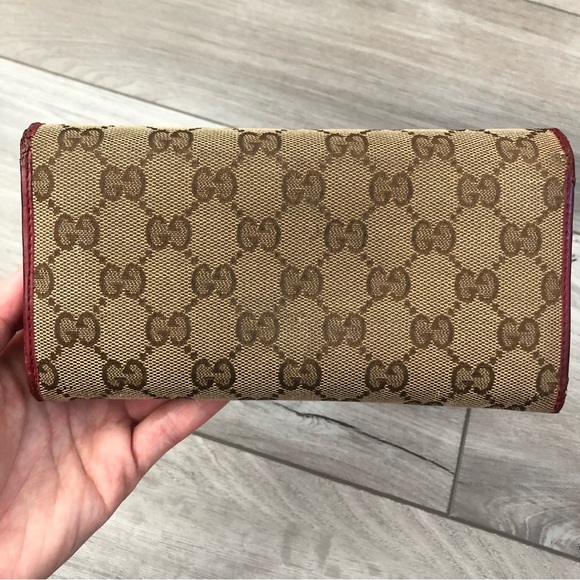 Gucci Monogram Long Wallet GG logo interlocking heart authentic gucci wallet - Picture 3 of 16